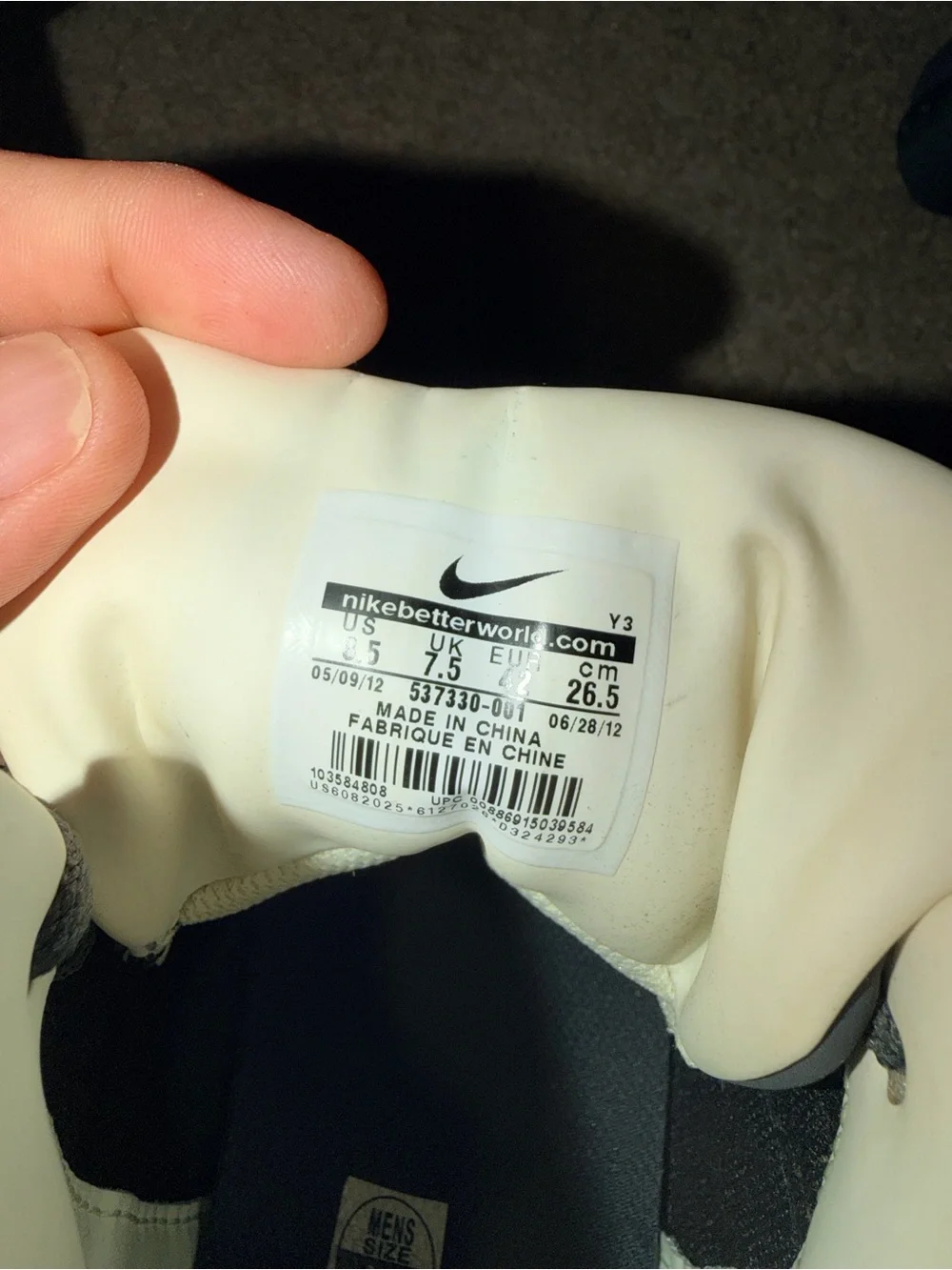 Nike Air Force 180 Mid Obsidian White Men’s 8.5